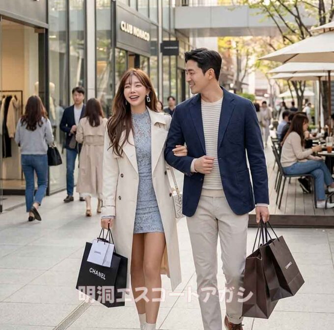 エスコートアガシと楽しいショッピング